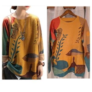 Artistic BoHo Oversized Sweater